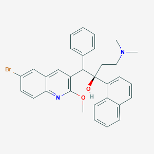 cis-1-(6-Bromo-2-methoxyquinolin-3-yl)-4-(dimethylamino)-2-(naphthalen-1-yl)-1-phenylbutan-2-ol