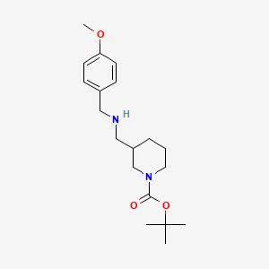 molecular formula C19H30N2O3 B8232138 tert-Butyl 3-(((4-methoxybenzyl)amino)methyl)piperidine-1-carboxylate 