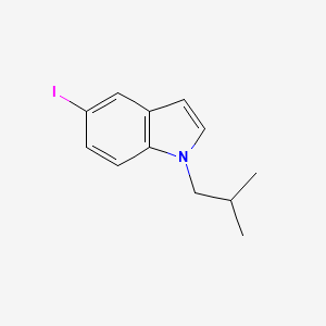 molecular formula C12H14IN B8232214 5-Iodo-1-isobutyl-1H-indole 