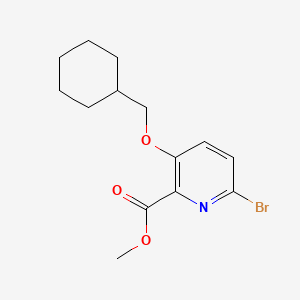 Methyl 6-bromo-3-(cyclohexylmethoxy)picolinate