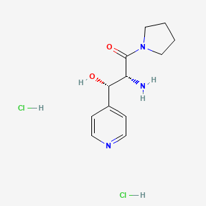 (-)-(2R,3S)-2-Amino-3-hydroxy-3-(pyridin-4-yl)-1-(pyrrolidin-1-yl)propan-1-one dihydrochloride