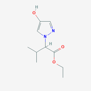 Ethyl 2-(4-hydroxy-1H-pyrazol-1-yl)-3-methylbutanoate