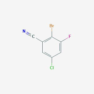 2-Bromo-5-chloro-3-fluorobenzonitrile
