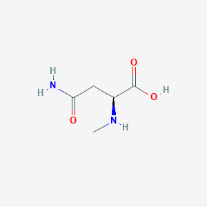 molecular formula C5H10N2O3 B8232390 (S)-4-Amino-2-(methylamino)-4-oxobutanoic acid CAS No. 19026-58-5