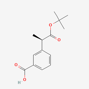 (r)-3-(1-(Tert-butoxycarbonyl)ethyl)benzoic acid