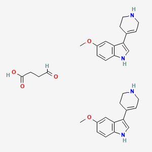 5-methoxy-3-(1,2,3,6-tetrahydropyridin-4-yl)-1H-indole;4-oxobutanoic acid