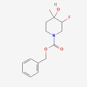 molecular formula C14H18FNO3 B8232477 Cis-benzyl 3-fluoro-4-hydroxy-4-methylpiperidine-1-carboxylate 