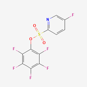 molecular formula C11H3F6NO3S B8232715 Perfluorophenyl 5-fluoropyridine-2-sulfonate 