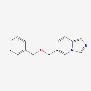 molecular formula C15H14N2O B8232982 6-((Benzyloxy)methyl)imidazo[1,5-a]pyridine 