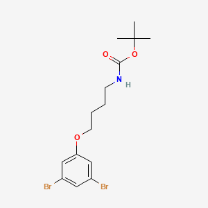 molecular formula C15H21Br2NO3 B8233082 Tert-butyl 4-(3,5-dibromophenoxy)butylcarbamate 