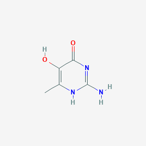 molecular formula C5H7N3O2 B082333 2-氨基-5-羟基-6-甲基嘧啶-4(1H)-酮 CAS No. 14405-13-1