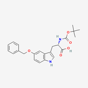 molecular formula C23H26N2O5 B8233370 (2S)-3-[5-(benzyloxy)-1H-indol-3-yl]-2-[(tert-butoxycarbonyl)amino]propanoic acid 