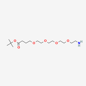 molecular formula C16H33NO6 B8233529 Tert-butyl 1-amino-3,6,9,12-tetraoxahexadecan-16-oate 