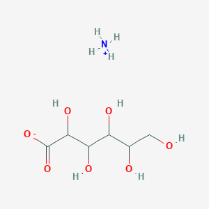 molecular formula C6H15NO7 B082336 Azanium;2,3,4,5,6-pentahydroxyhexanoate CAS No. 10361-31-6