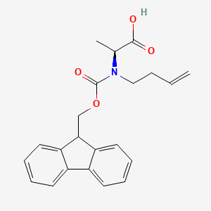molecular formula C22H23NO4 B8233639 N-Fmoc-N-3-buten-1-yl-L-alanine 