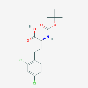 molecular formula C15H19Cl2NO4 B8233721 N-Boc-2,4-dichloro-D-homophenylalanine 