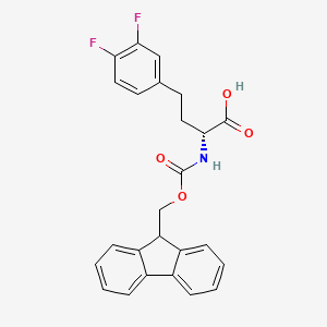 molecular formula C25H21F2NO4 B8233722 Fmoc-3,4-Difluoro-D-Homophe 