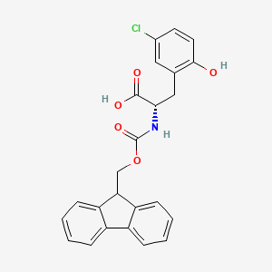 molecular formula C24H20ClNO5 B8233752 N-Fmoc-5-chloro-2-hydroxy-L-phenylalanine 