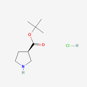 molecular formula C9H18ClNO2 B8233848 tert-Butyl-(R)-pyrrolidine-3-carboxylate hydrochloride 