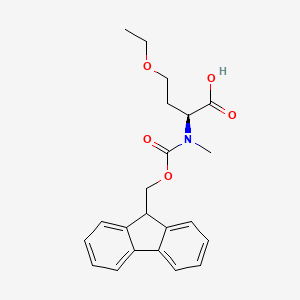 (S)-2-((((9H-Fluoren-9-yl)methoxy)carbonyl)(methyl)amino)-4-ethoxybutanoic acid