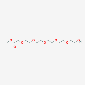 molecular formula C13H26O8 B8233900 Methyl 17-hydroxy-3,6,9,12,15-pentaoxaheptadecanoate 