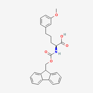 (S)-2-((((9H-Fluoren-9-yl)methoxy)carbonyl)amino)-5-(3-methoxyphenyl)pentanoic acid
