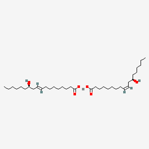 molecular formula C36H66O6Zn B8233950 zinc;(Z,12R)-12-hydroxyoctadec-9-enoate;(E,12R)-12-hydroxyoctadec-9-enoate 