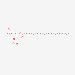 molecular formula C25H46O6 B8233975 1,3-Diaceto-2-stearin CAS No. 55401-62-2