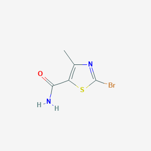 molecular formula C5H5BrN2OS B8233981 2-Bromo-4-methylthiazole-5-carboxamide 