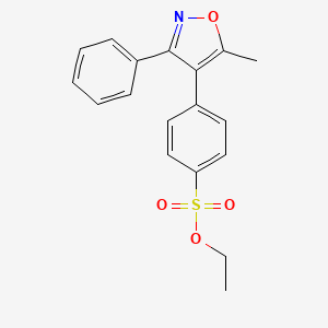 Ethyl 4-(5-methyl-3-phenylisoxazol-4-yl)benzenesulfonate