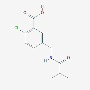 2-Chloro-5-(isobutyramidomethyl)benzoic acid