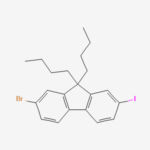 2-Bromo-9,9-dibutyl-7-iodofluorene