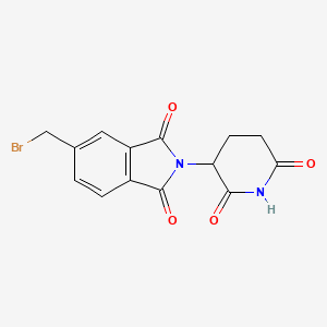molecular formula C14H11BrN2O4 B8234013 5-(Bromomethyl)-2-(2,6-dioxopiperidin-3-yl)isoindoline-1,3-dione 