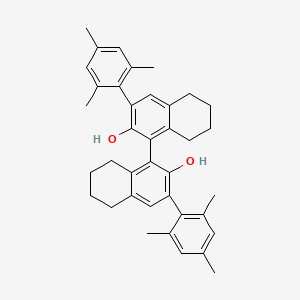 molecular formula C38H42O2 B8234018 (R)-55'66'77'88'-Octahydro-33'-bis(246-trimethylphenyl)-[11'-binaphthalene]-22'-diol 