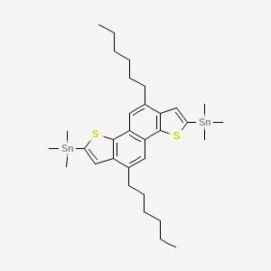 (5,10-Dihexylnaphtho[1,2-b:5,6-b']dithiophene-2,7-diyl)bis(trimethylstannane)