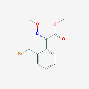 molecular formula C11H12BrNO3 B8234055 Methyl 2-[2-(bromomethyl)phenyl]-2-(methoxyimino)acetate 