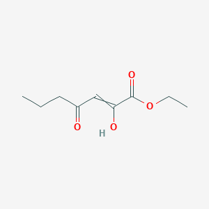 molecular formula C9H14O4 B8234171 ethyl 2-hydroxy-4-oxohept-2-enoate 
