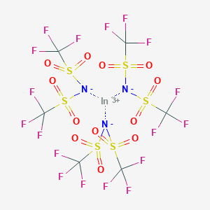 molecular formula C6F18InN3O12S6 B8234238 bis(trifluoromethylsulfonyl)azanide;indium(3+) 