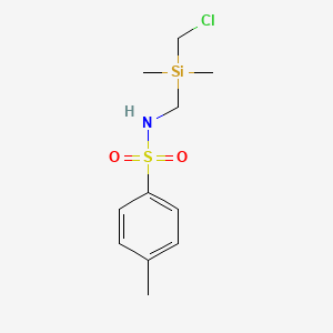 molecular formula C11H18ClNO2SSi B8234380 (((Chloromethyl)dimethylsilyl)methyl)-4-methylbenzenesulfonamide 