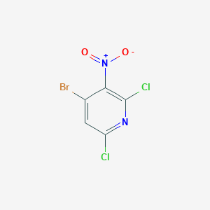 molecular formula C5HBrCl2N2O2 B8234422 4-Bromo-2,6-dichloro-3-nitropyridine 