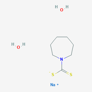 molecular formula C7H16NNaO2S2 B8234503 sodium;azepane-1-carbodithioate;dihydrate 