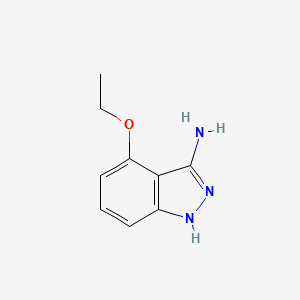 molecular formula C9H11N3O B8234753 1H-Indazol-3-amine, 4-ethoxy- 