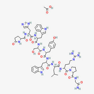 molecular formula C66H86N18O15 B8235289 Triptorelin acetate 