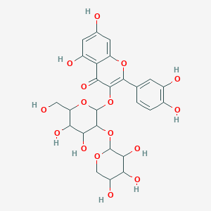 molecular formula C26H28O16 B8235374 Quercetin 3-sambubioside CAS No. 83144-69-8