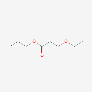 molecular formula C8H16O3 B082355 Propanoic acid, 3-ethoxy-, propyl ester CAS No. 14144-34-4