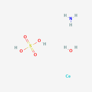 molecular formula CeH7NO5S B8235694 azane;cerium;sulfuric acid;hydrate 