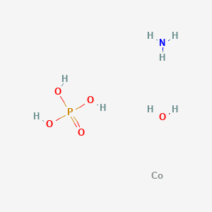 molecular formula CoH8NO5P B8235709 azane;cobalt;phosphoric acid;hydrate 
