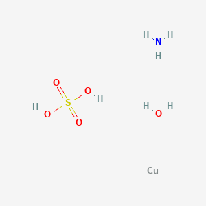 molecular formula CuH7NO5S B8235736 AMMONIUM COPPER(II) SULFATE HEXAHYDRATE 