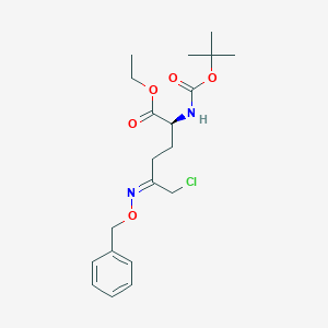 molecular formula C20H29ClN2O5 B8235890 (S)-Ethyl 5-((benzyloxy)imino)-2-((tert-butoxycarbonyl)amino)-6-chlorohexanoate 