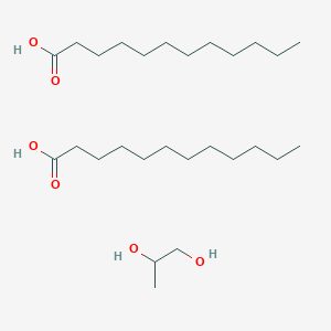 molecular formula C27H56O6 B8236082 Dodecanoic acid,1-methyl-1,2-ethanediyl ester 
